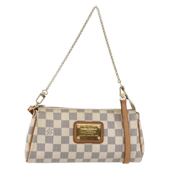 LOUIS VUITTON Damier Azur Eva Shoulder Bag 2way N55214 LV Auth 146116 - Picture 2 of 16